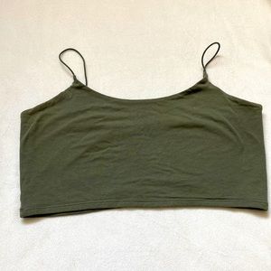 Forest Green Crop Top